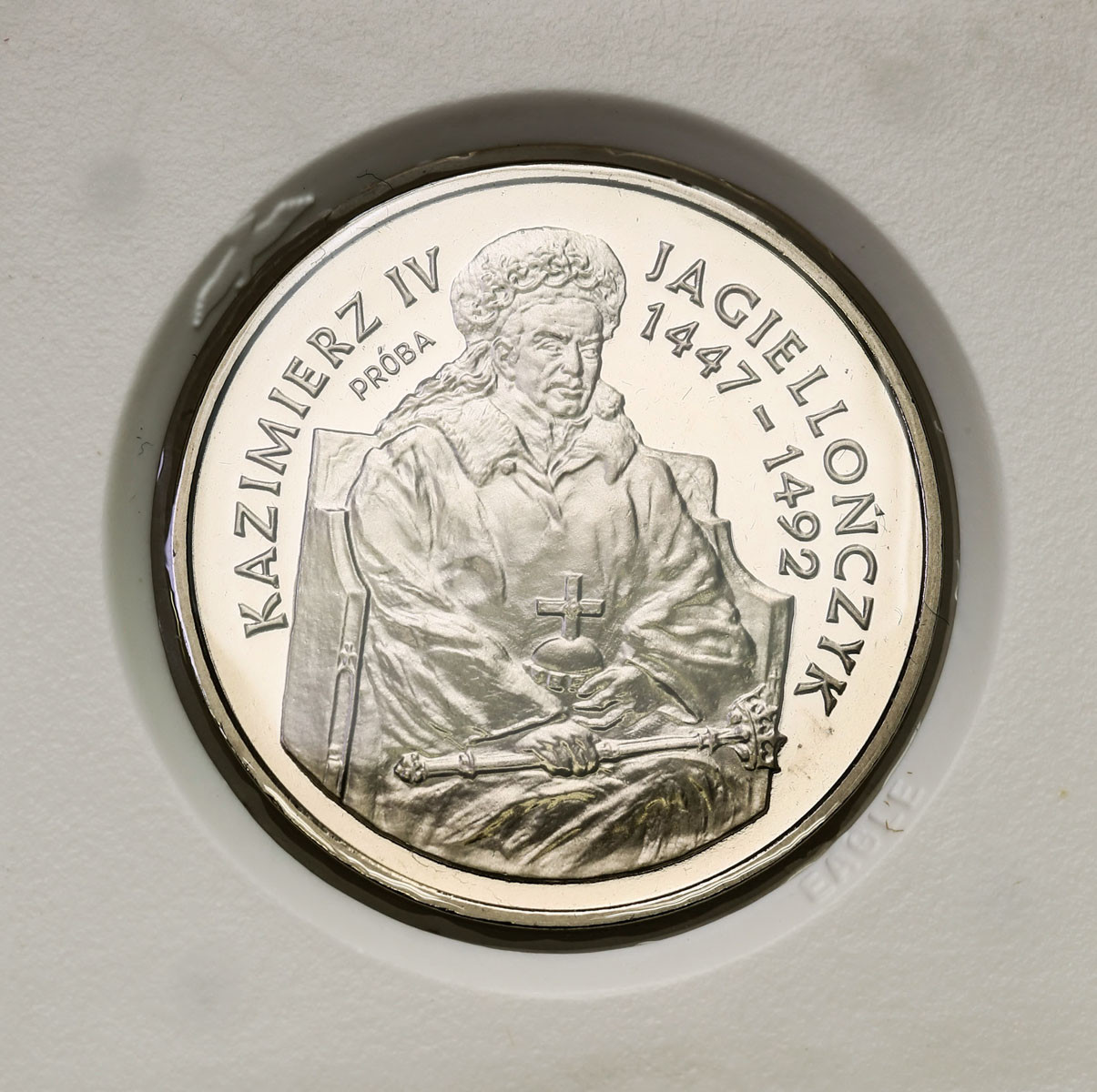 III RP. PRÓBA Nikiel 200 000 złotych 1993 – Kazimierz Jagiellończyk – półpostać
